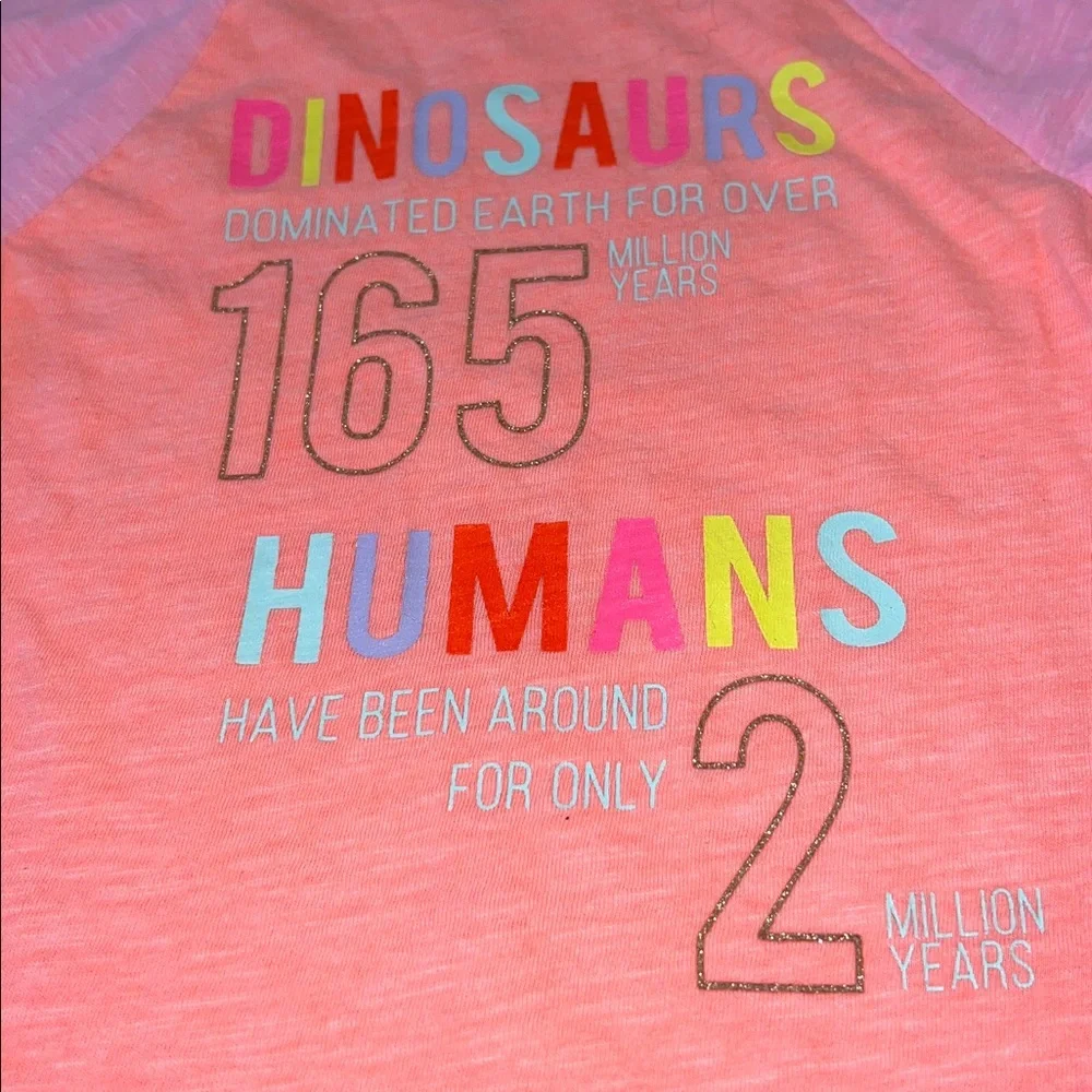 [Cat & Jack] Sparkle Dinosaur Baseball Tee - Picture 6 of 6